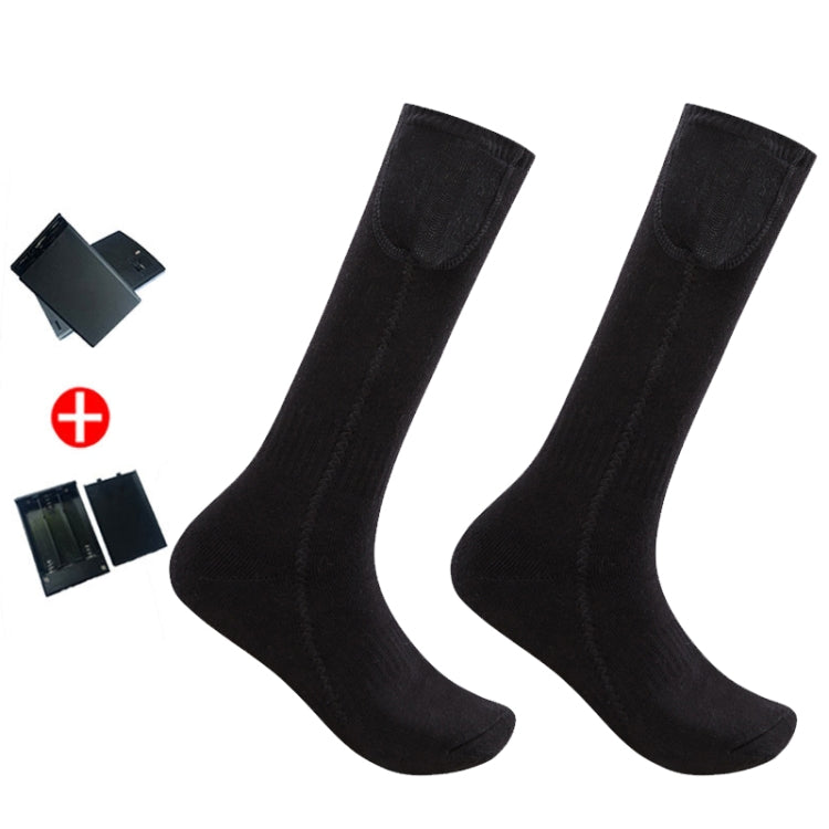 Y201 Winter Warm Tube Heated Cotton Socks Outdoor Heated Ski Socks, Style:with