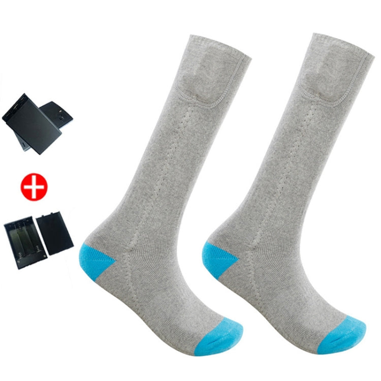 Y201 Winter Warm Tube Heated Cotton Socks Outdoor Heated Ski Socks, Style:with