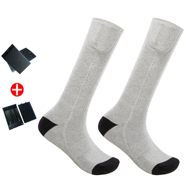 Y201 Winter Warm Tube Heated Cotton Socks Outdoor Heated Ski Socks, Style:with