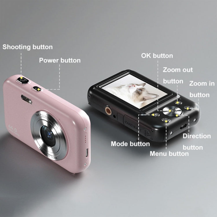 DC406L 2.4-Inch 1080P Mini HD 16X Zoom Digital Camera Home Children Camera AU Plug