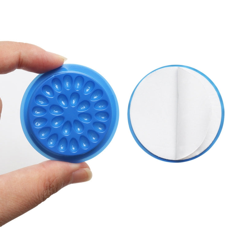 3 PCS With The Base Flower Plate Grafting Eyelashes Color Glue Tray PVC Gasket Beauty Eyelash Drop Glue Gasket