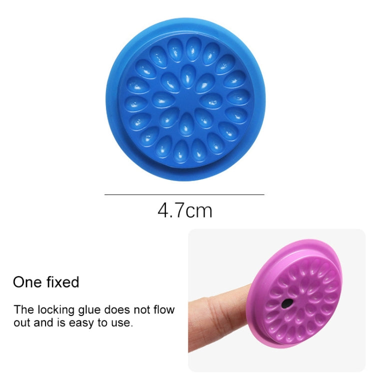 3 PCS With The Base Flower Plate Grafting Eyelashes Color Glue Tray PVC Gasket Beauty Eyelash Drop Glue Gasket