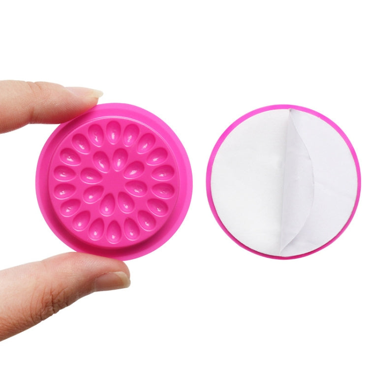 3 PCS With The Base Flower Plate Grafting Eyelashes Color Glue Tray PVC Gasket Beauty Eyelash Drop Glue Gasket