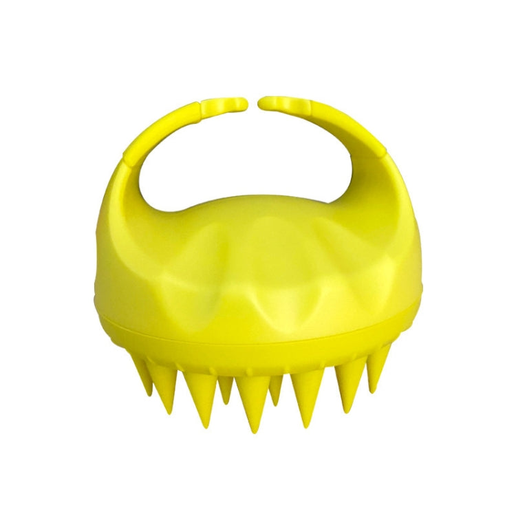 Round Hair Washing Brush Silicone Wet & Dry Multipurpose Massage Brush