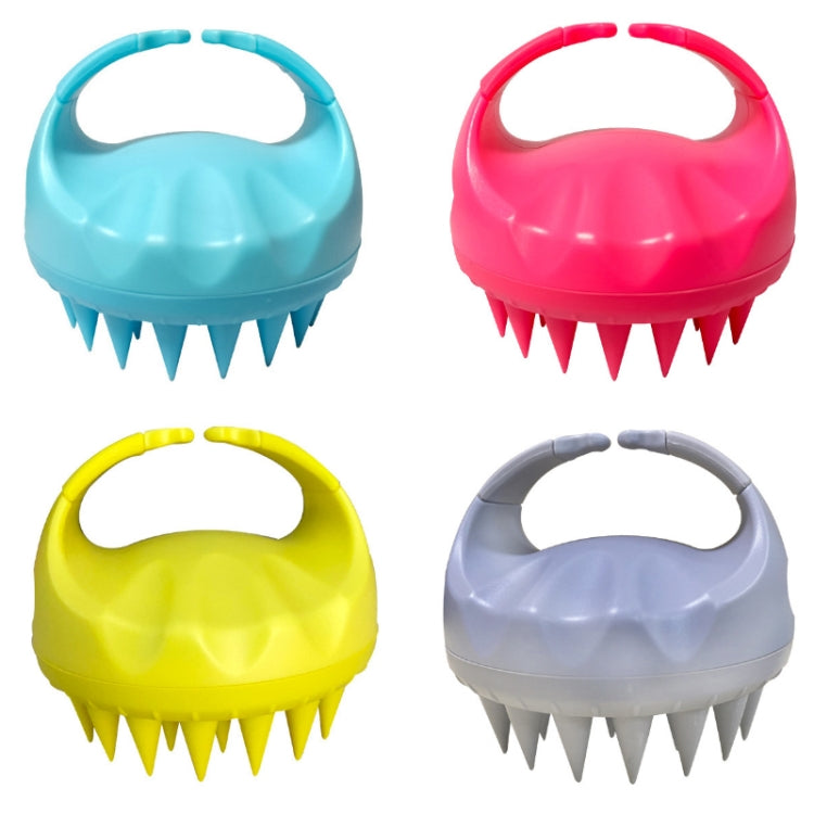 Round Hair Washing Brush Silicone Wet & Dry Multipurpose Massage Brush