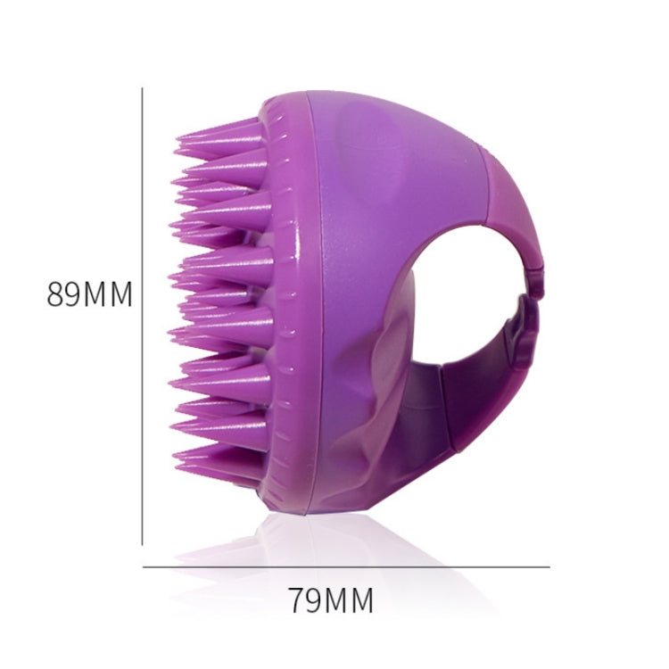 Round Hair Washing Brush Silicone Wet & Dry Multipurpose Massage Brush