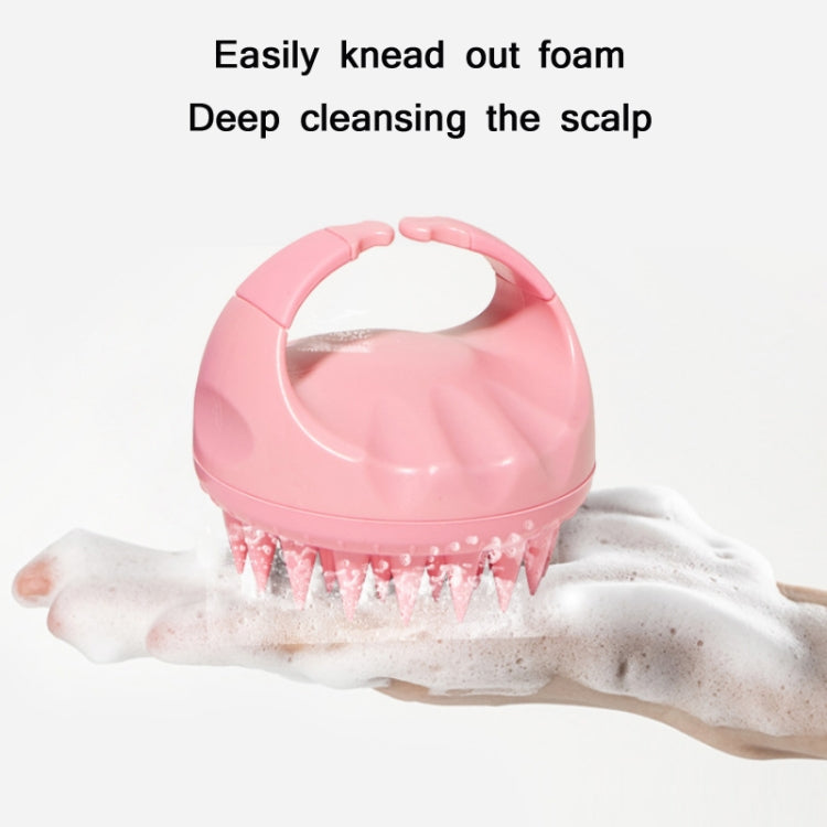 Round Hair Washing Brush Silicone Wet & Dry Multipurpose Massage Brush