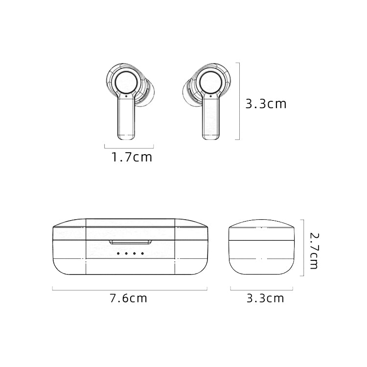 W20 TWS Binaural Touch Control In-Ear ANC Wireless Bluetooth Earphone