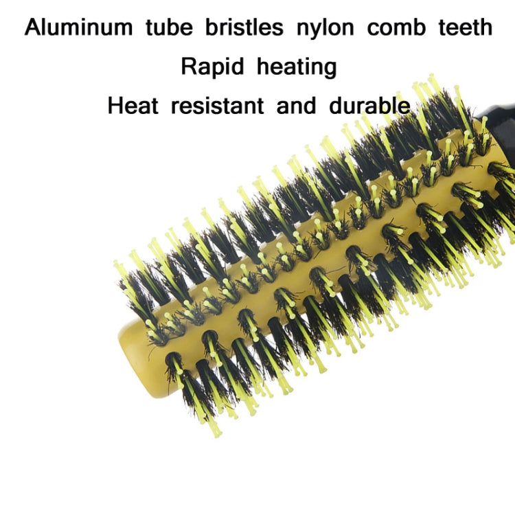 Hair Salon Boar Bristle Nylon Solid Wood Inner Curly Curling Comb, Specification: WB853-18