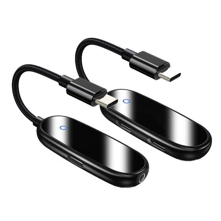 Type-C to Type-C + 3.5mm Digital Audio Adapter Headphone Converter