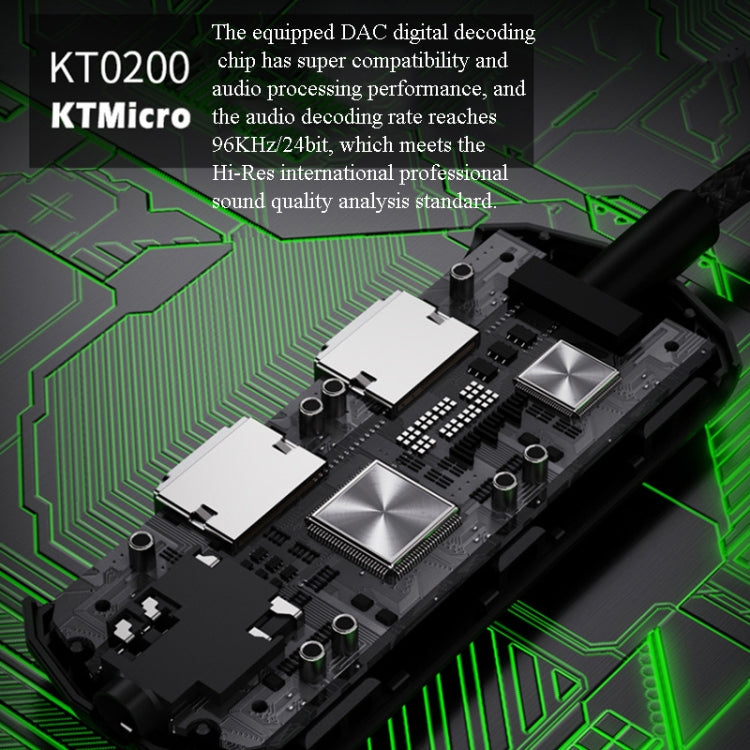 BY203 3 In 1 USB-C / Type-C Male To 3.5mm +  PD 60W Female Charging & Digital Audio Adapter with RGB Light(Black)