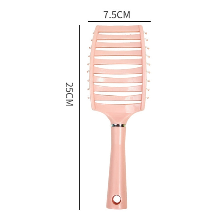 2 PCS Large Curved Back Curly Hair Fluffy Styling Comb Home Ribs Arc Comb
