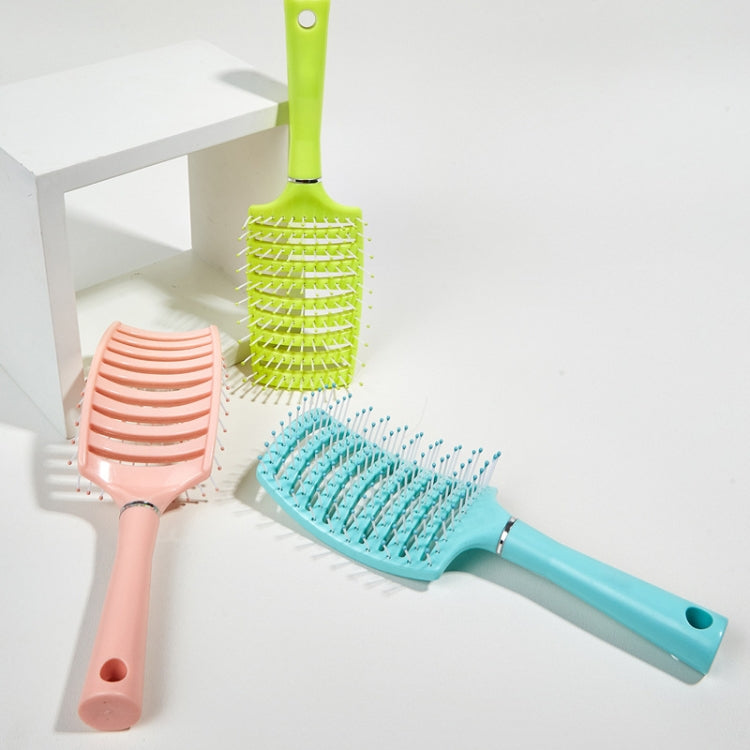 2 PCS Large Curved Back Curly Hair Fluffy Styling Comb Home Ribs Arc Comb