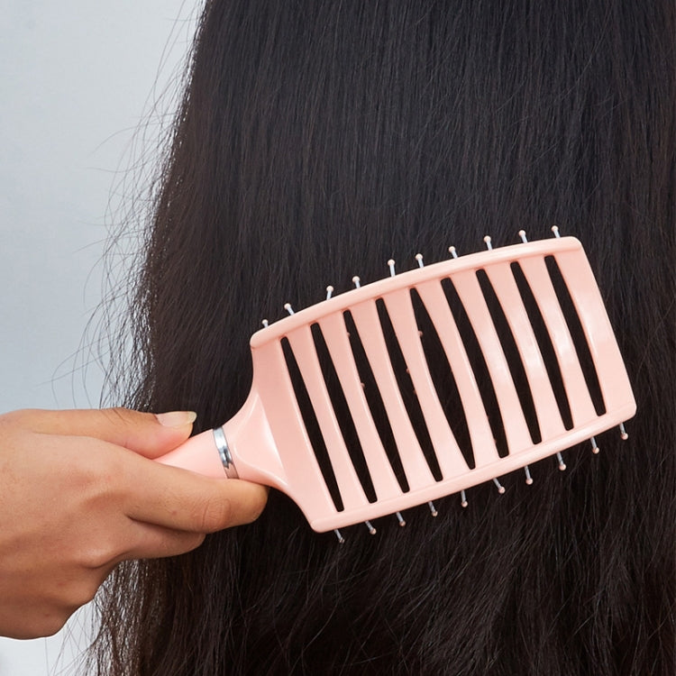 2 PCS Large Curved Back Curly Hair Fluffy Styling Comb Home Ribs Arc Comb