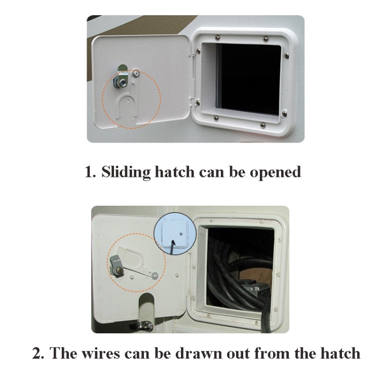 RV Accessories Square Wire Hatch Cover Yacht Accessories Wire Storage Box