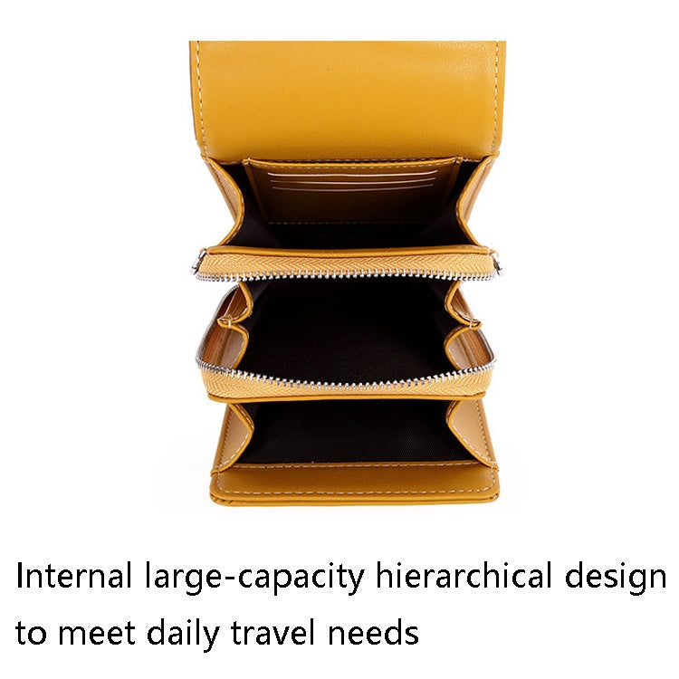 8521 PU Leather Ladies Shoulder Diagonal Bag Large Capacity Mobile Phone Bag