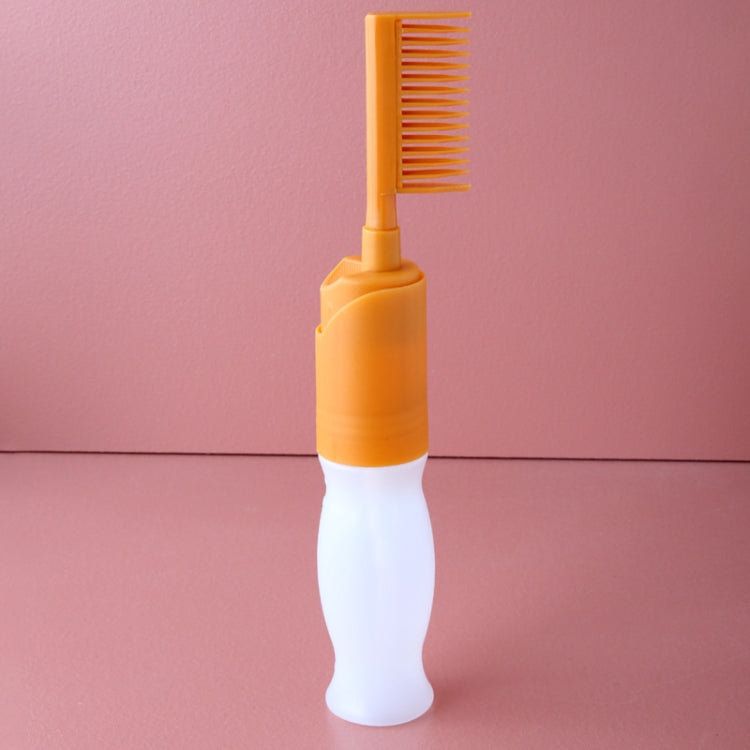 5 PCS Scale Press Hair Dye Bottle With Comb Teeth, Specification: 110ml(Yellow)