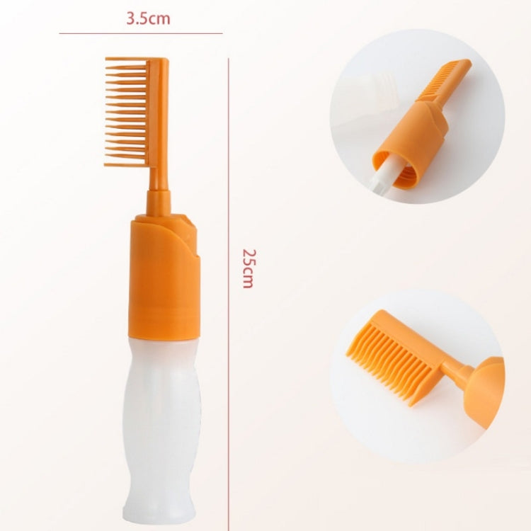 5 PCS Scale Press Hair Dye Bottle With Comb Teeth, Specification: 110ml(Yellow)