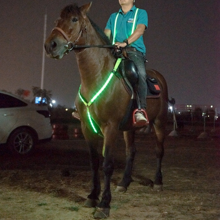 Outdoor Equestrian Equipment LED Light Chest Strap, Specification: Green