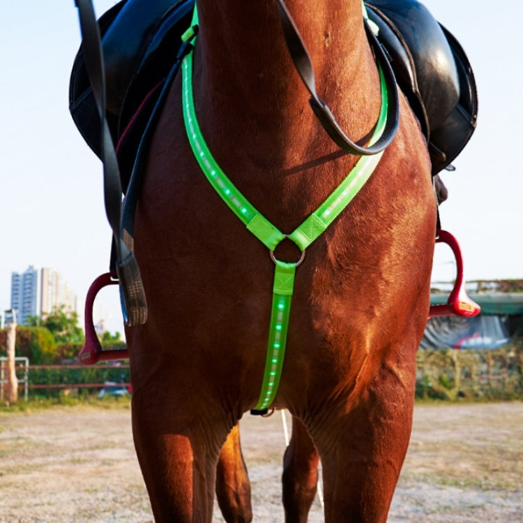 Outdoor Equestrian Equipment LED Light Chest Strap, Specification: Blue