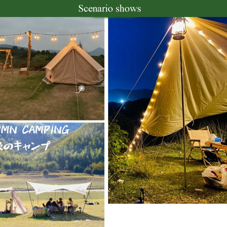 4m x 4 Rolls Outdoor Camping Tent Canopy Wind Rope Luminous Multi-Function Wind Rope Buckle Tent Fixed Rope