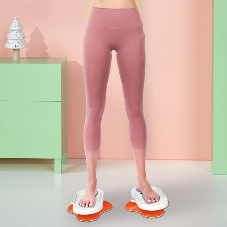 Split Body Twisting Disc Bodybuilding Thin Waist Dancing Disc Mute Fitness Equipment(Orange)