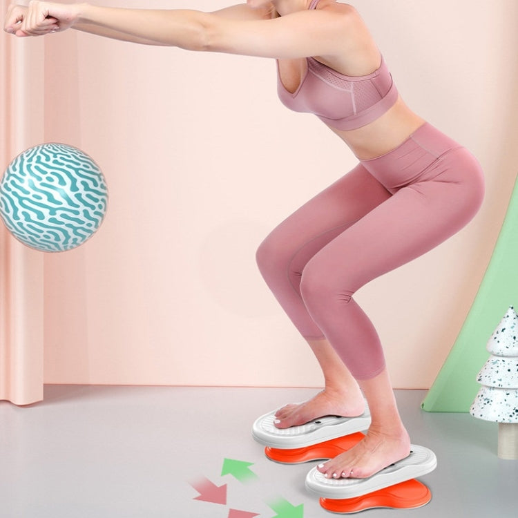 Split Body Twisting Disc Bodybuilding Thin Waist Dancing Disc Mute Fitness Equipment(Orange)