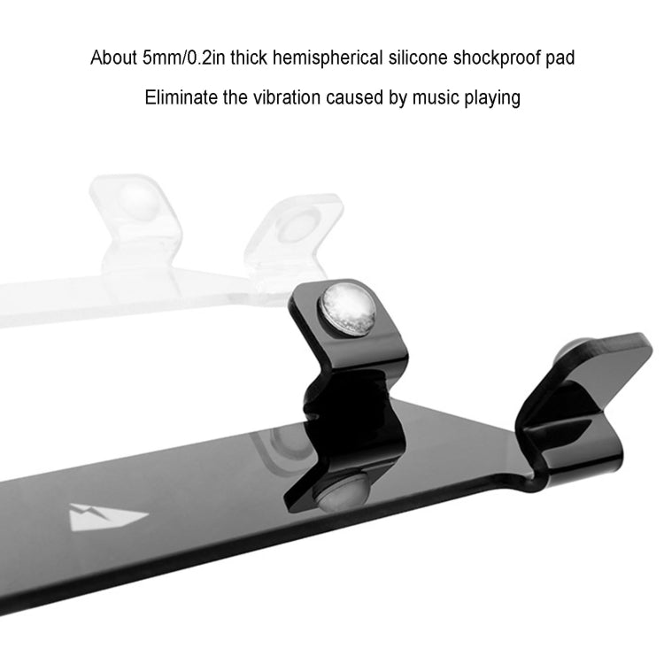 Universal Desktop Anti-Vibration Storage Bracket Non-Slip Acrylic Bracket for Bluetooth Speaker