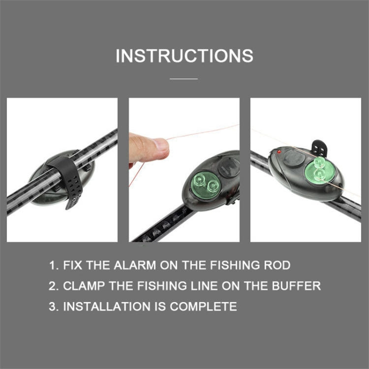 Luminous High-Sensitivity Fishing Electronic Alarm Automatic Induction Waterproof Bell For Fish Hook