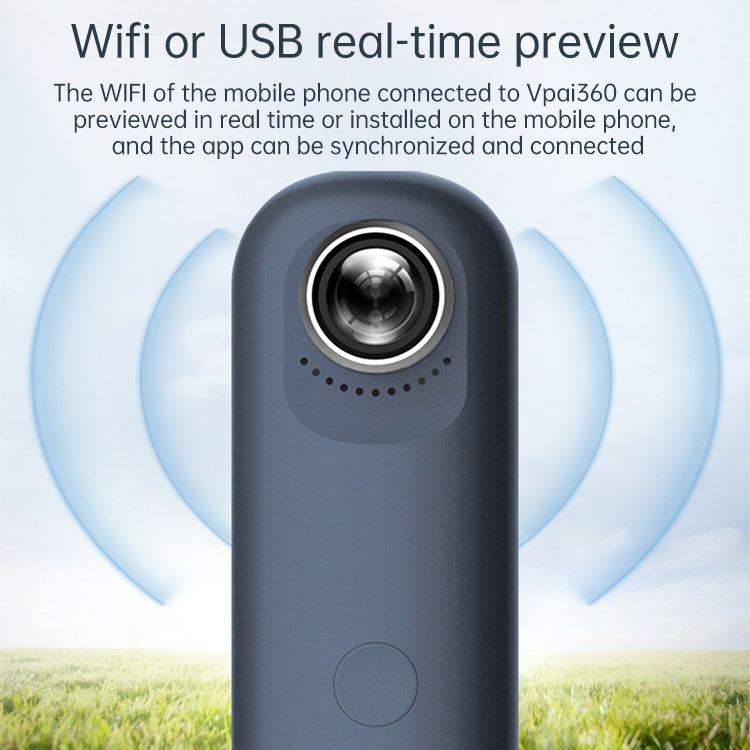 Single Camera Outdoor 360 Panoramic Camera VR Shooting Sports Camera