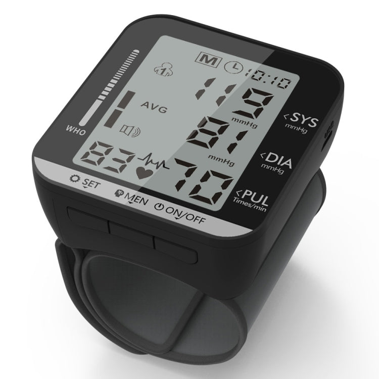 JZ-251A Household Automatic Electronic Sphygmomanometer Smart Wrist Blood Pressure Meter, Shape: No Voice Broadcast