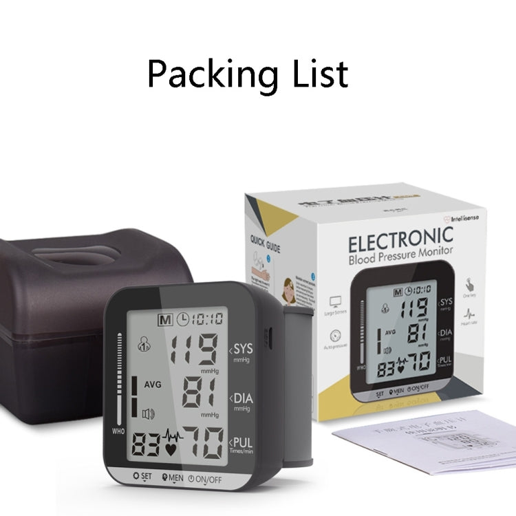 JZ-251A Household Automatic Electronic Sphygmomanometer Smart Wrist Blood Pressure Meter, Shape: No Voice Broadcast