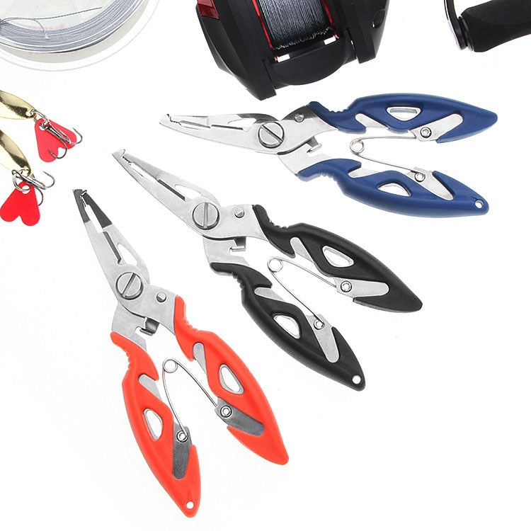 3 PCS Stainless Steel Fishing Curved Nose Pliers Outdoor Fishing Line Scissors