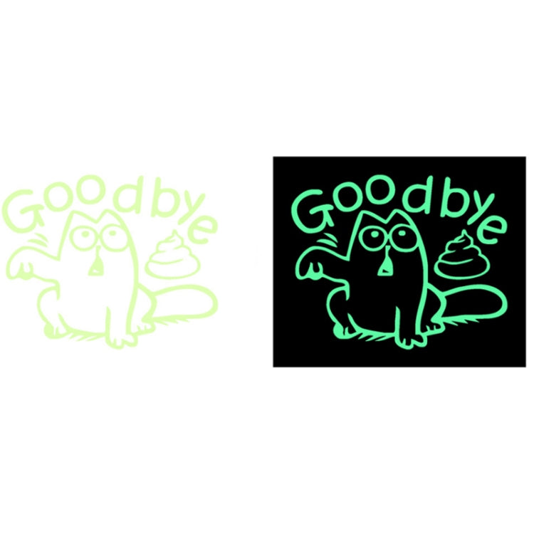 3 PCS Toilet Door Decoration Waterproof Self-Adhesive Luminous Stickerï¼ŒModelï¼š YG-1-007