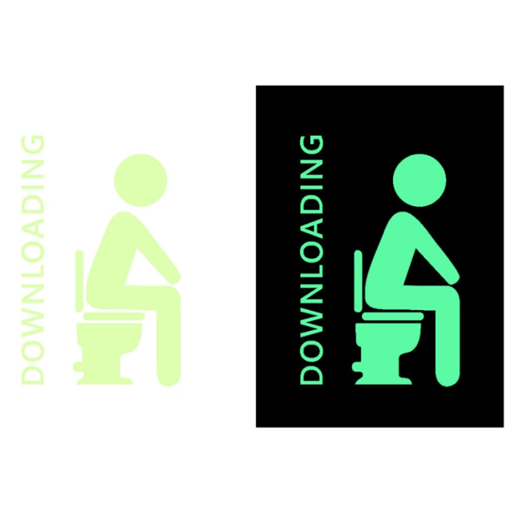 3 PCS Toilet Door Decoration Waterproof Self-Adhesive Luminous Stickerï¼ŒModelï¼š YG-1-008