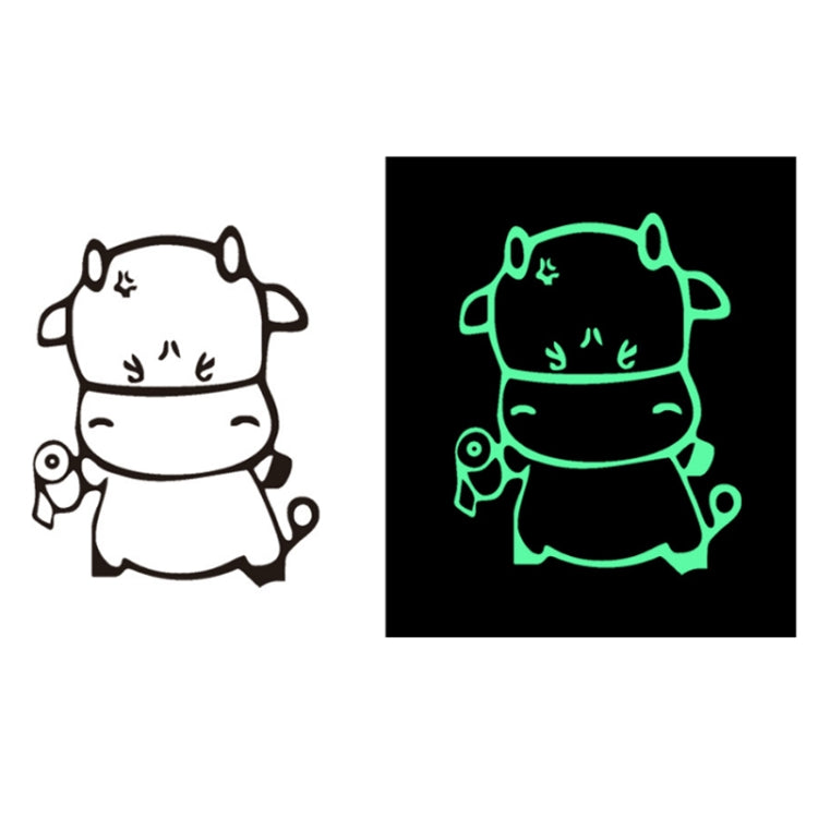 3 PCS Toilet Door Decoration Waterproof Self-Adhesive Luminous Stickerï¼ŒModelï¼š YG-1-016