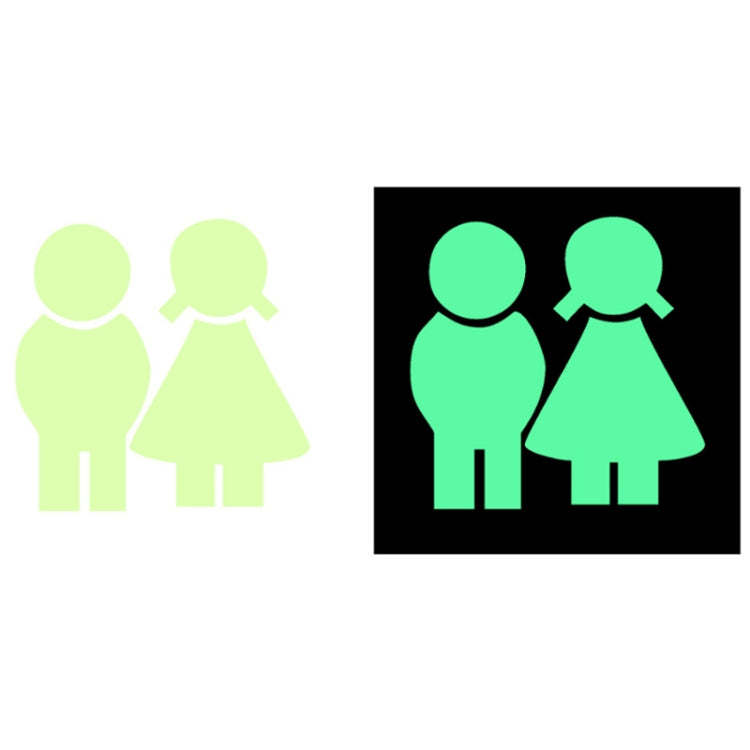 3 PCS Toilet Door Decoration Waterproof Self-Adhesive Luminous Stickerï¼ŒModelï¼š YG-1-024