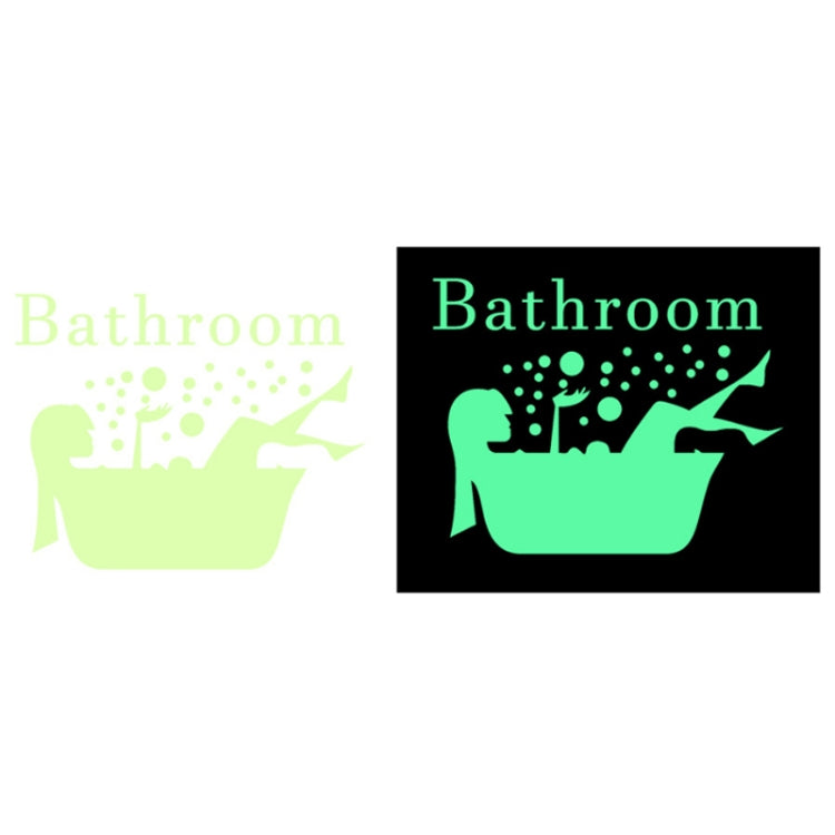 3 PCS Toilet Door Decoration Waterproof Self-Adhesive Luminous Stickerï¼ŒModelï¼š YG-1-026