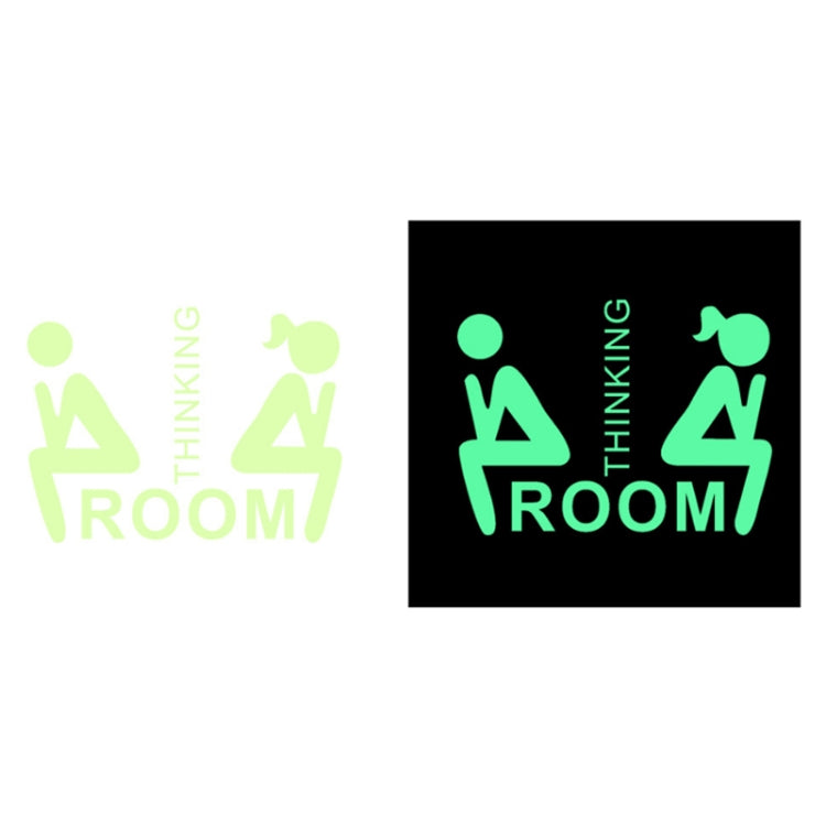 3 PCS Toilet Door Decoration Waterproof Self-Adhesive Luminous Stickerï¼ŒModelï¼š YG-1-028