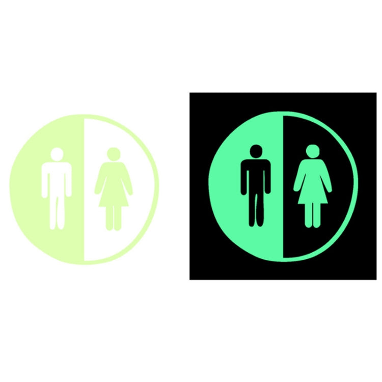 3 PCS Toilet Door Decoration Waterproof Self-Adhesive Luminous Stickerï¼ŒModelï¼š YG-1-030