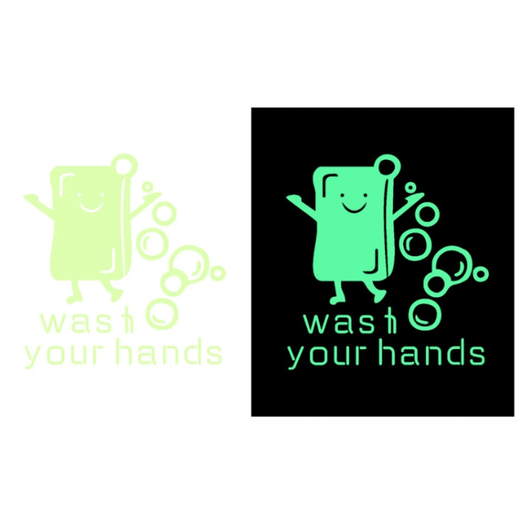 3 PCS Toilet Door Decoration Waterproof Self-Adhesive Luminous Stickerï¼ŒModelï¼š YG-1-031
