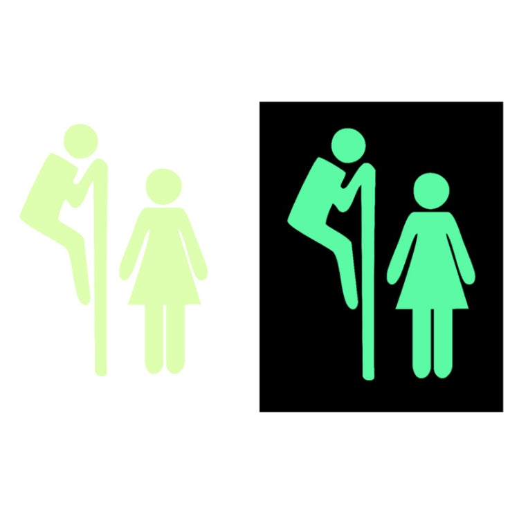 3 PCS Toilet Door Decoration Waterproof Self-Adhesive Luminous Stickerï¼ŒModelï¼š YG-1-032
