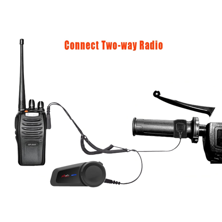M2 Motorcycle Helmet Bluetooth Intercom 1000m 6 Group Intercom