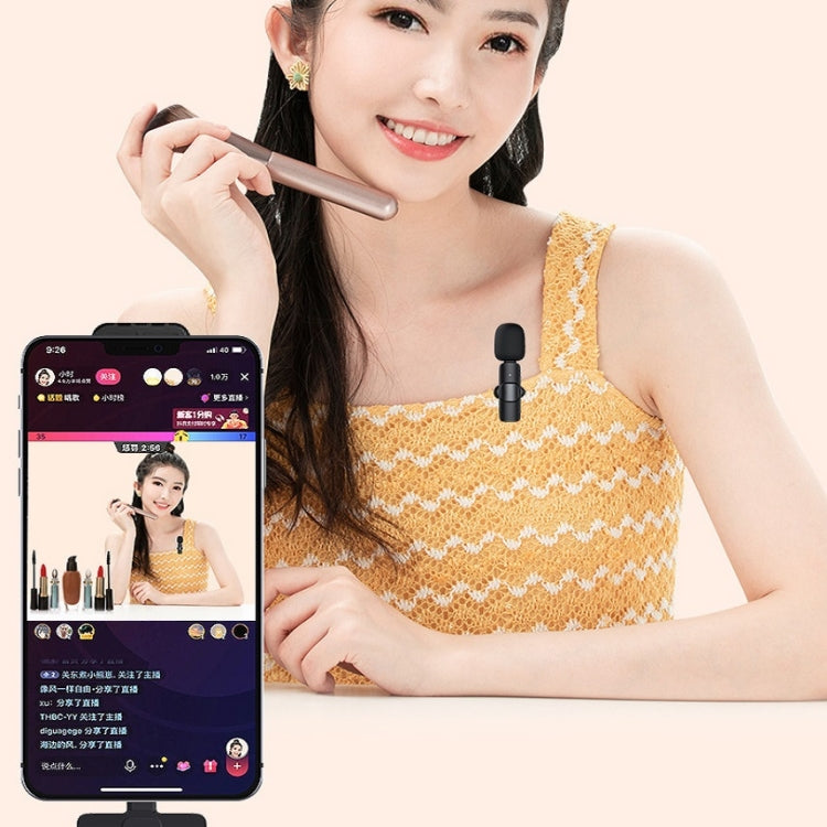 Lavalier Wireless Microphone Mobile Phone Live Video Shooting Small Microphone, Specification: Type C 1 To 2