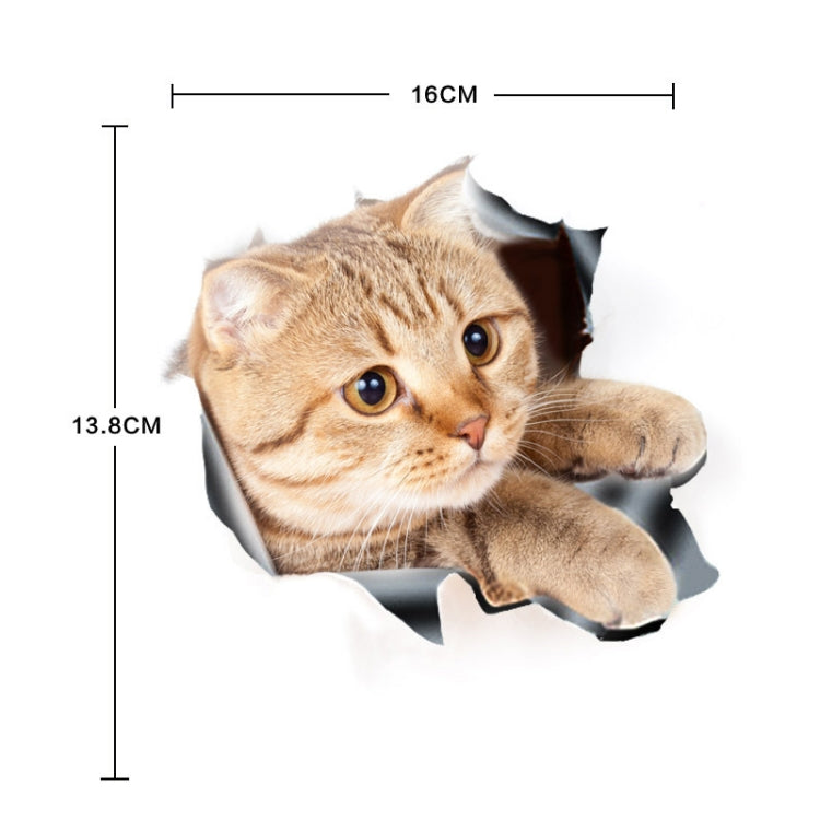 Style 3 Small 3D Stereo Cat Car Sticker Car Body Scratches And Occlusion Stickers