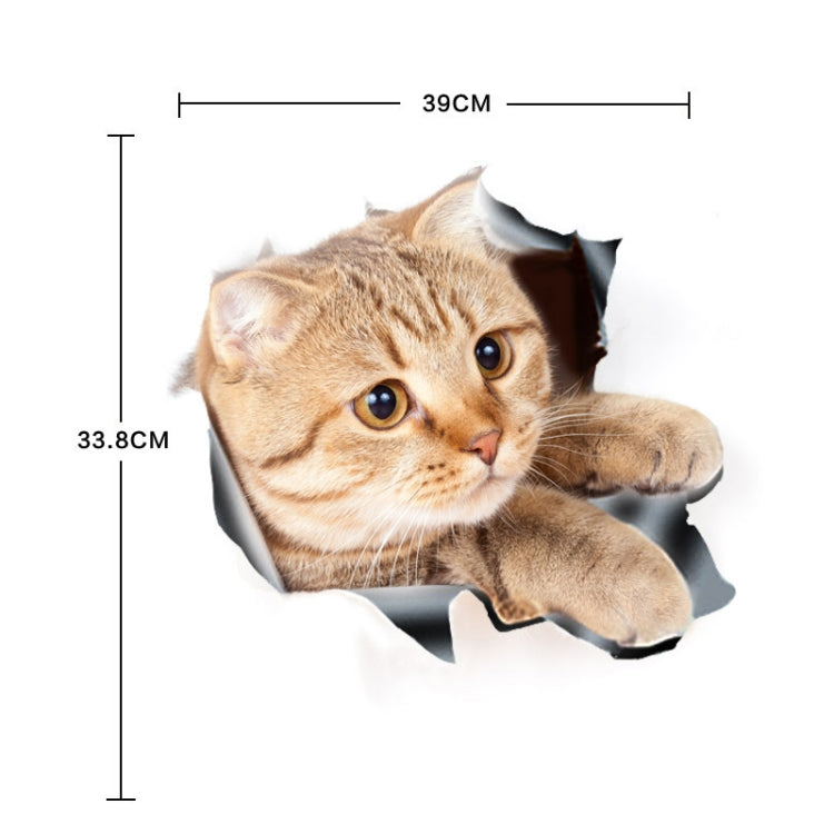 Style 3 Large 3D Stereo Cat Car Sticker Car Body Scratches And Occlusion Stickers