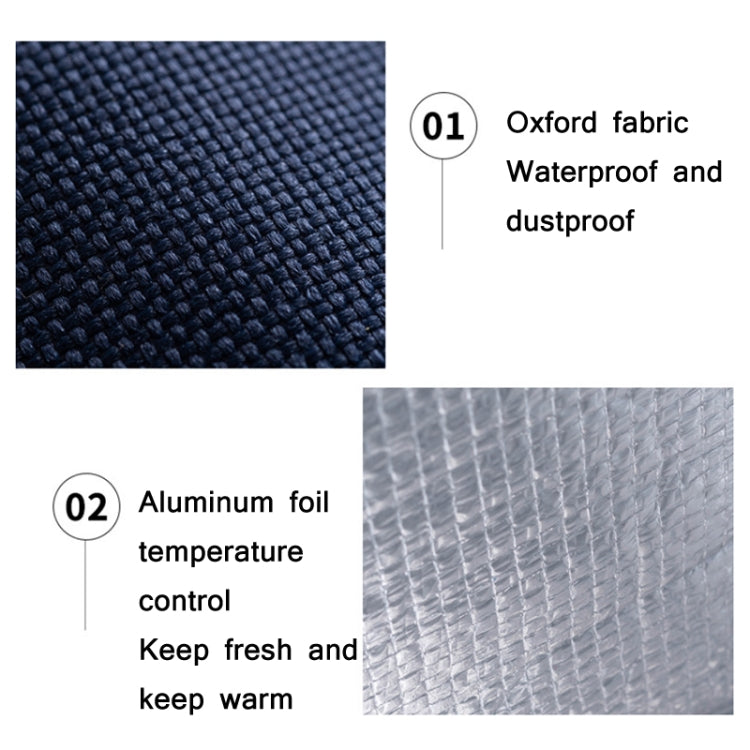 Thickened Aluminum Foil Insulation Lunch Box Bag Waterproof Portable Meal Bag, Specification: 26x34x16cm
