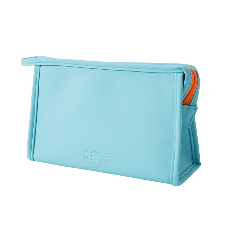 PU Waterproof Cosmetic Bag Large Capacity Travel Portable Toiletry Storage Bag, Specification: 24x14x8cm