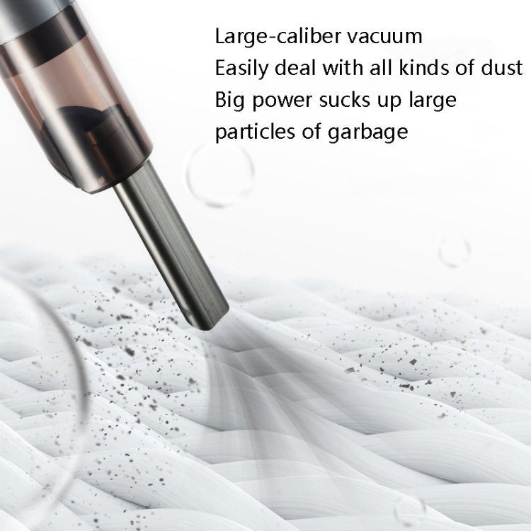 MD034 Car Vacuum Cleaner Wireless High Power Strong Suction Small Vacuum Cleaner(Grey)