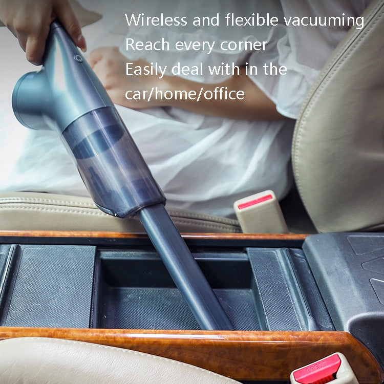 MD034 Car Vacuum Cleaner Wireless High Power Strong Suction Small Vacuum Cleaner(Grey)